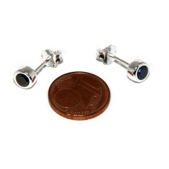 NSA|SILVER 925: Bracelet slave woman earrings natural zircons ring shining black blacks