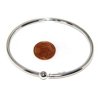 NSA|SILVER 925: woman bracelet for patented CHARMs BEADS closing pendants oval midsize