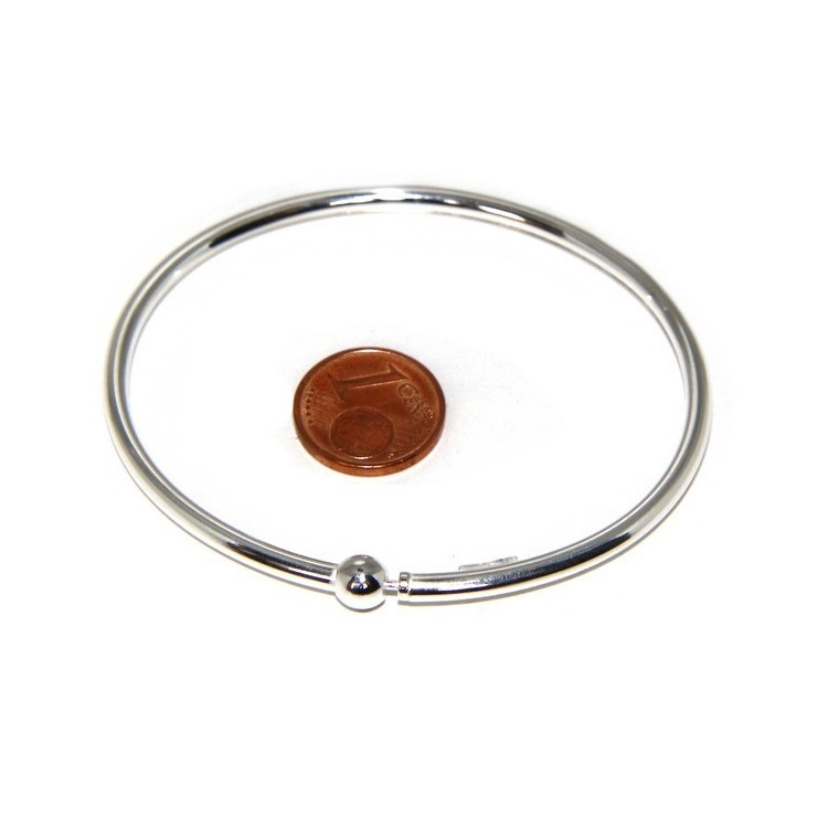 NSA|SILVER 925: woman bracelet for patented CHARMs BEADS closing pendants oval midsize