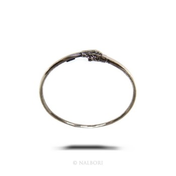 NSA|SILVER 925: Bracelet man or woman slave opened PUMA burnished - Symbols of Nalbori