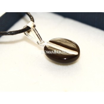 NSA|Ciondolo Argento 925 : chicco di caffè !!