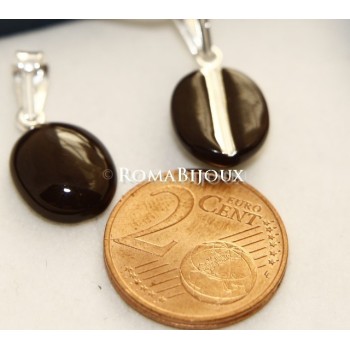 NSA|Ciondolo Argento 925 : chicco di caffè !!