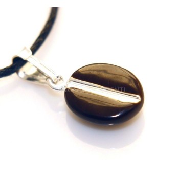 NSA|Ciondolo Argento 925 : chicco di caffè !!