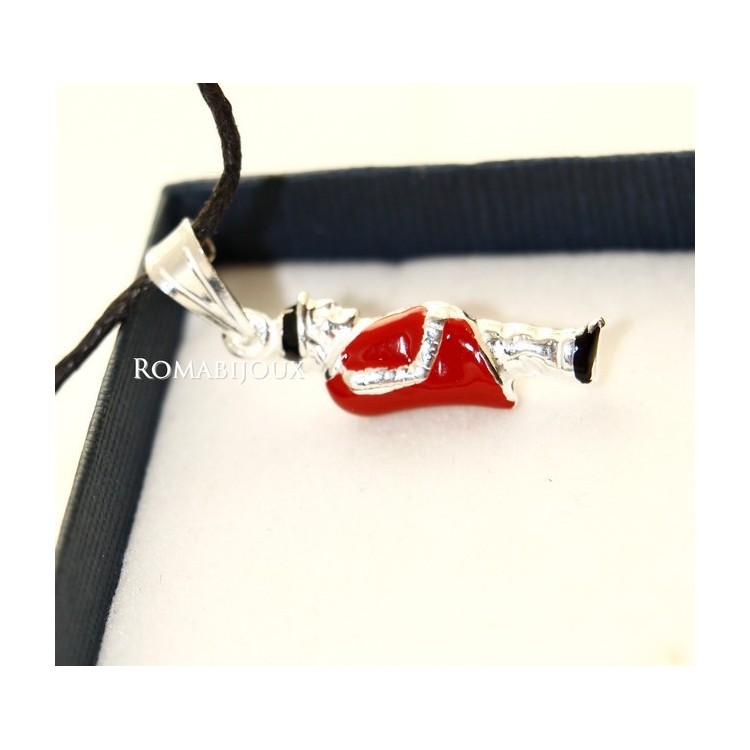 NSA|Ciondolo Argento 925 : gobbo gobbetto portafortuna