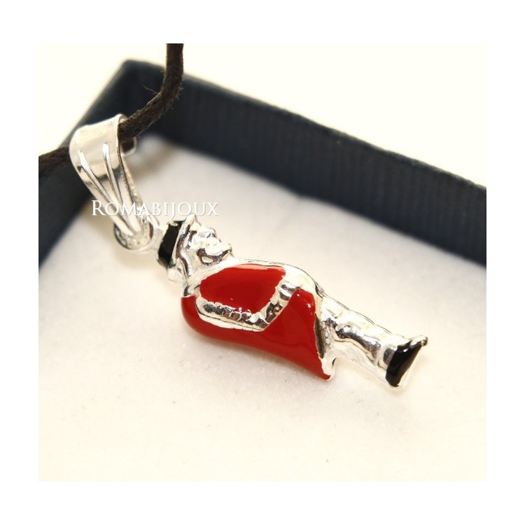 NSA|Ciondolo Argento 925 : gobbo gobbetto portafortuna