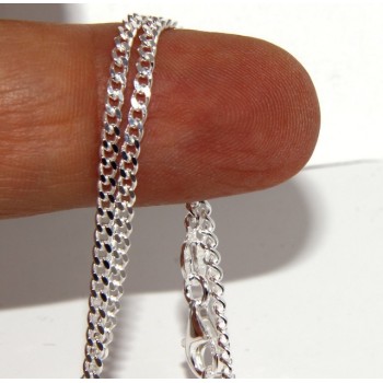 NSA|SILVER 925: Necklace Necklace 50 or 60cm Man Woman Diameter Diamond 2mm Light Bleached