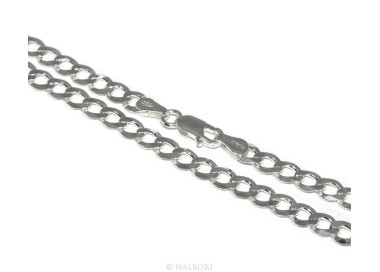 NSA|SILVER 925: Necklace or Man's Bracelet Women's Bracelet Diameter 4.5mm Light Bleached