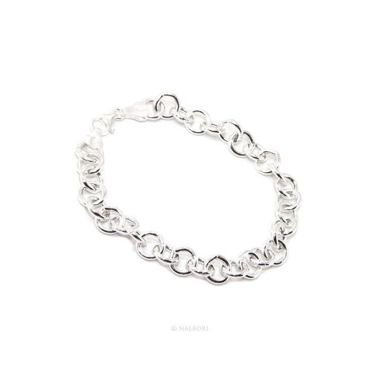 NSA|SILVER 925: Round neck necklace or bracelet woman round neck rounded whitened light