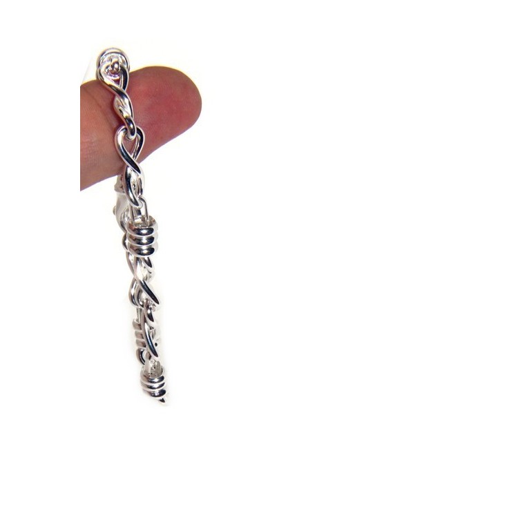 NSA|ARGENTO 925 chiaro bracciale donna infinito e rondelle 17,50 cm