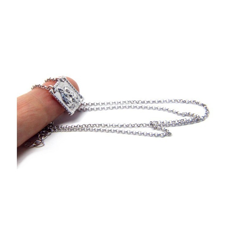 NSA|Silver 925: Necklace man or woman with Madonna pendant with baby
