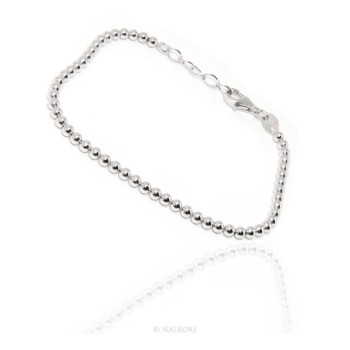 NSA|NALBORI bracelet women balls in silver 925 long or short