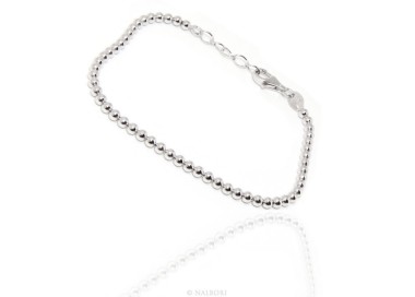 NSA|NALBORI bracelet women balls in silver 925 long or short