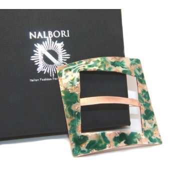 NSA|Stop or Sarong Scarf Women's 999 Copper NALBORI green glitter cream