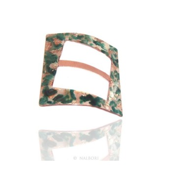 NSA|Stop or Sarong Scarf Women's 999 Copper NALBORI green glitter cream