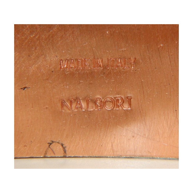 NSA|Adjustable open slaved woman bracelet dressed in genuine dark blue leather NALBORI®