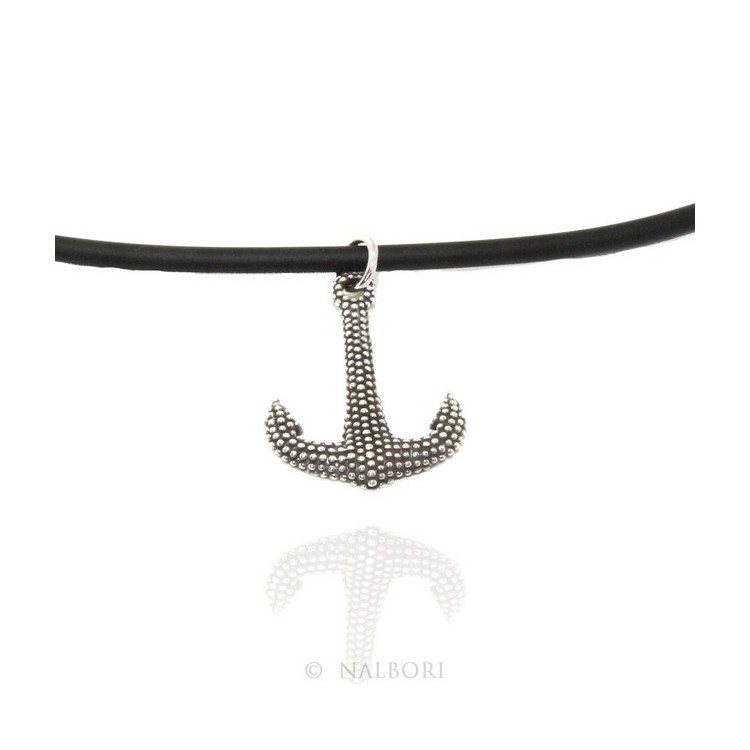 NSA|Necklace NALBORI Silver 925: exclusive handmade  with pale dark balls