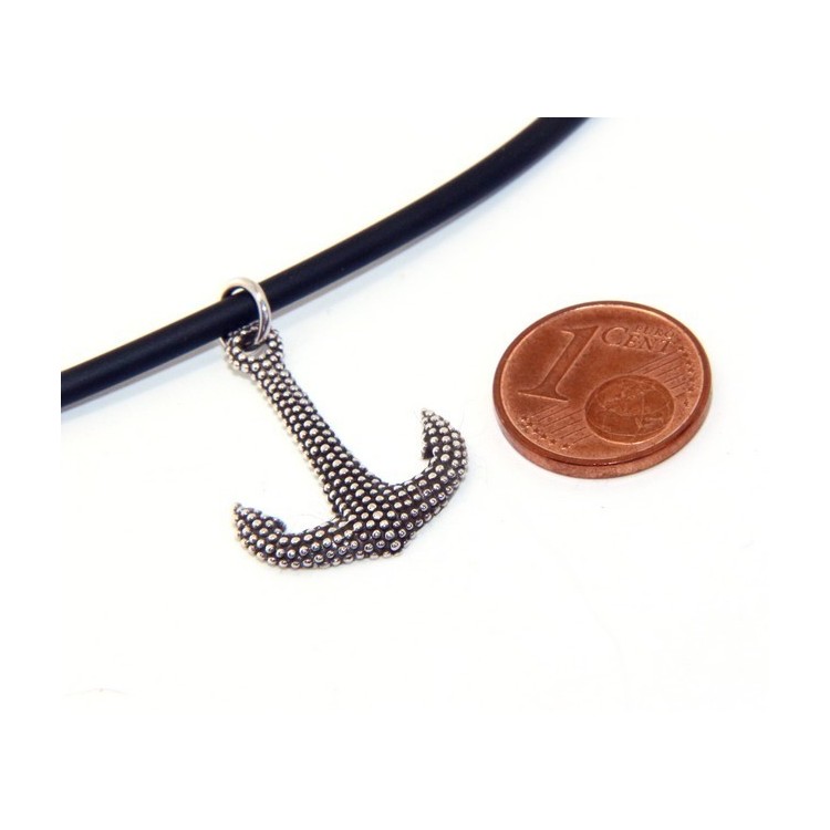 NSA|Necklace NALBORI Silver 925: exclusive handmade  with pale dark balls