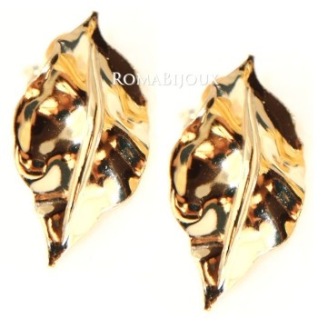 NSA|Gioielli donna in argento 925 realizzati in microfusione foglia oro 