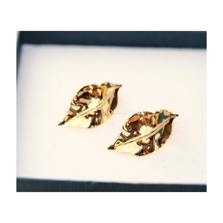 NSA|Gioielli donna in argento 925 realizzati in microfusione foglia oro 