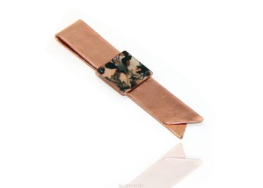 NSA|Fermasoldi NALBORI ® ferma soldi clip da tasca uomo in rame anallergico smaltato panna nero