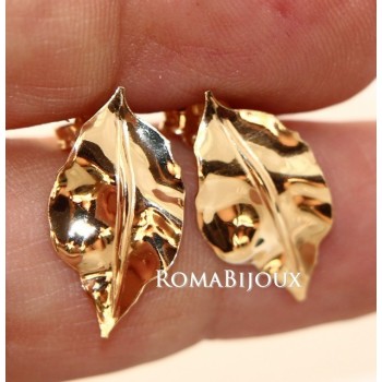 NSA|Gioielli donna in argento 925 realizzati in microfusione foglia oro 