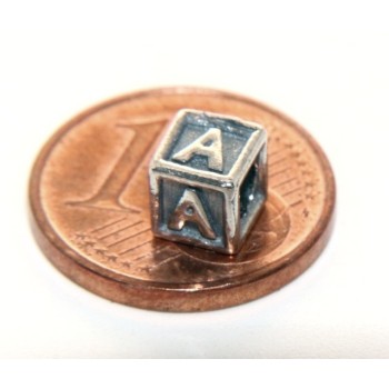 NSA|SILVER 925: CHARME cubes and stop letters for modular Nalbori bracelet