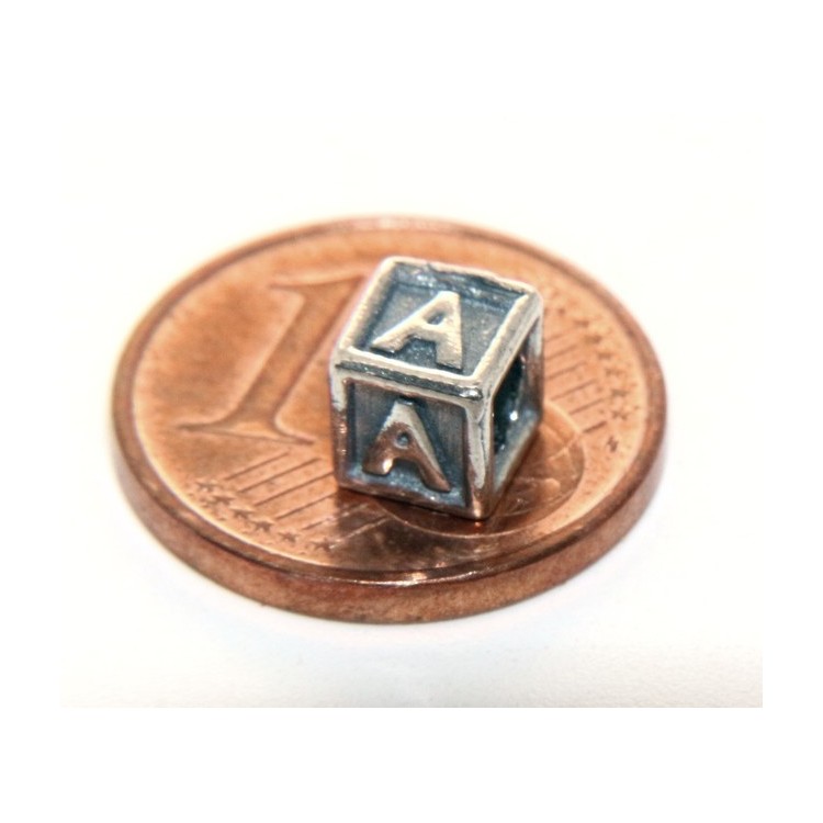 NSA|SILVER 925: CHARME cubes and stop letters for modular Nalbori bracelet