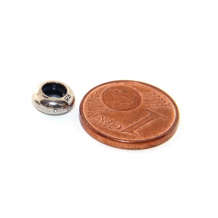 NSA|ARGENTO 925 : CHARME letterine cubetti e stop per Bracciale serie Nalbori componibili