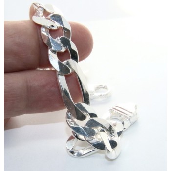 NonSoloArgenti|bracciale massiccio uomo italia made in italy polso grande lunghissimo