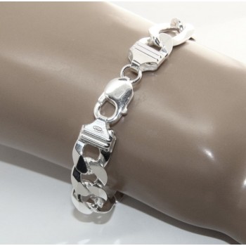 NonSoloArgenti|bracciale massiccio uomo italia made in italy polso grande lunghissimo