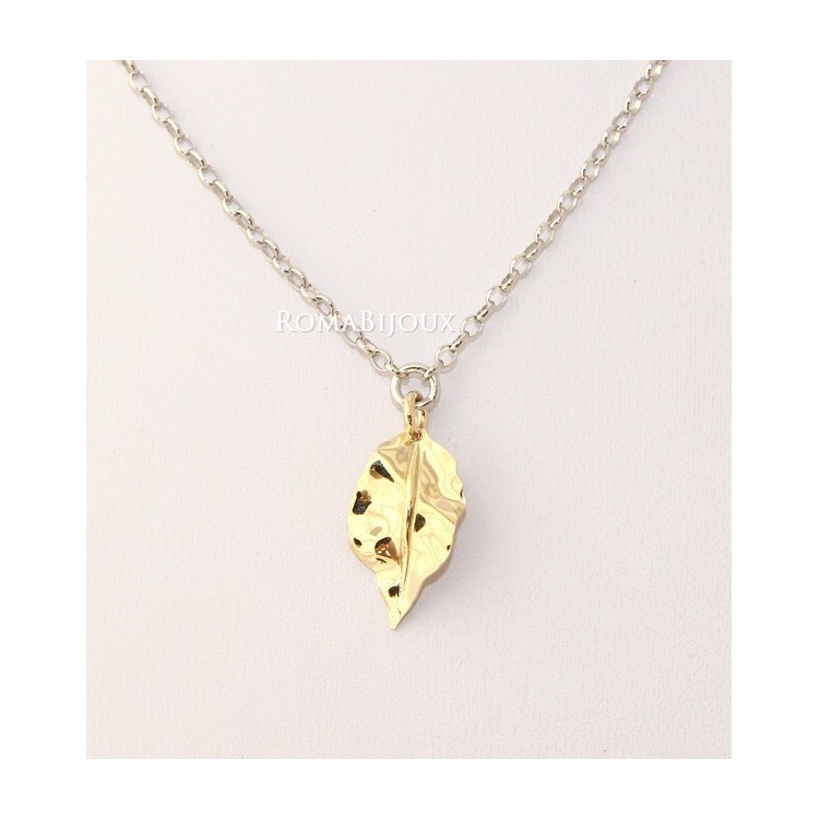 NSA|Gioielli donna in argento 925 realizzati in microfusione foglia oro 2 colori