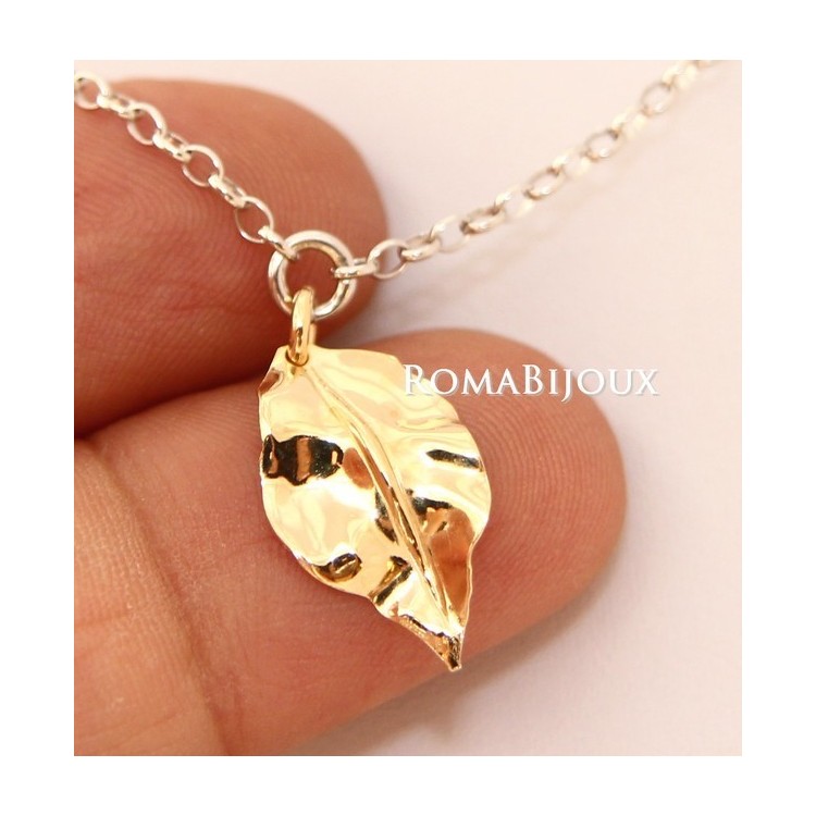 NSA|Gioielli donna in argento 925 realizzati in microfusione foglia oro 