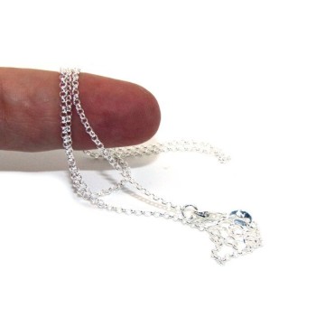 NSA|NALBORI necklace woman or man rolo 'SILVER 925 cm 45 + 5 in 2 colors