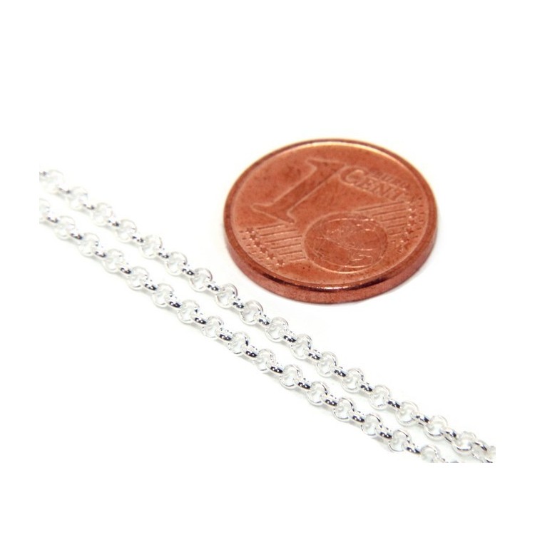 NSA|NALBORI necklace woman or man rolo 'SILVER 925 cm 45 + 5 in 2 colors