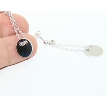 NSA|Silver 925: women's earrings with ball and button pendant