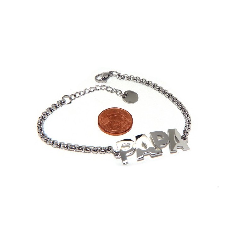 NSA|NALBORI woman bracelet anallergic steel pop corn sweater with plate PAPA '