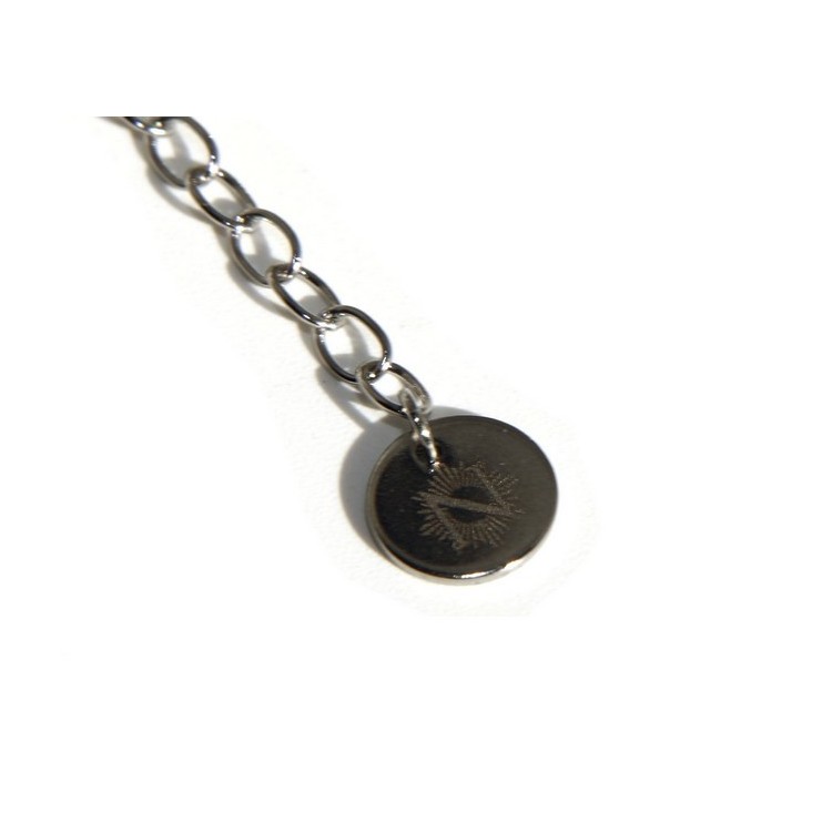 NSA|NALBORI bracelet anallergic steel balls with big and small heart pendant