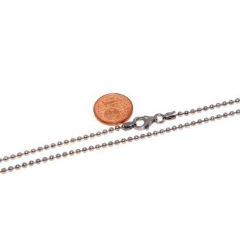 NSA|SILVER 925: Choker necklace balls balls balls 2.0 mm various lengths dark antique model