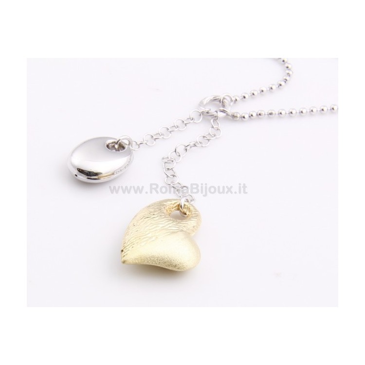 NSA|SILVER 925: Choker Beads Faux Saliscendi with Heart Pendant Yellow