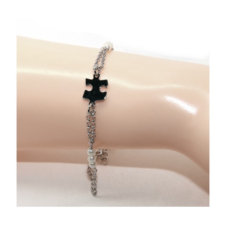 NSA|nalbori perle bracciale donna con puzzle