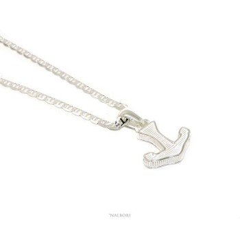 NSA|SILVER 925 solid: necklace for men with marine link pendant