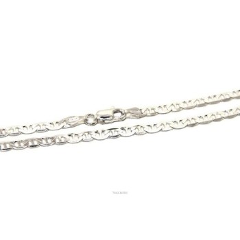 NSA|ARGENTO 925 : Collana o Bracciale uomo catena maglia marina 3 mm massiccia chiara NALBORI