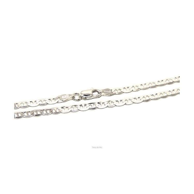 NSA|SILVER 925: Necklace or bracelet man marine chain 3 mm solid light