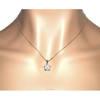 NSA|Silver 925: Necklace Venetian woman necklace with NALBORI flower pendant