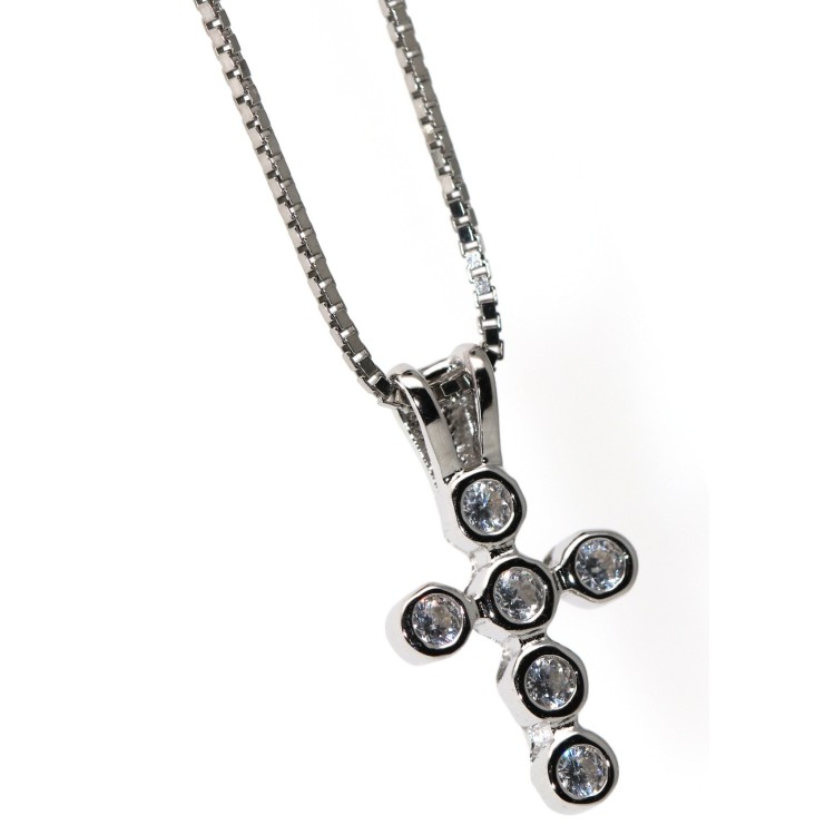 NSA|Collier woman or Venetian man necklace with small cross pendant NALBORI