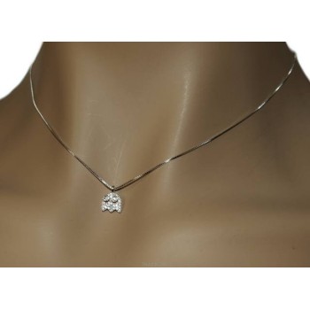 NSA|Collier woman Venetian necklace with zircon pavé phantasm pendant NALBORI