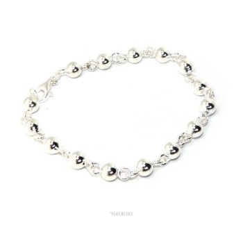 NSA|NALBORI bracelet silver 925 spheres 6 mm Marseillaise alternate