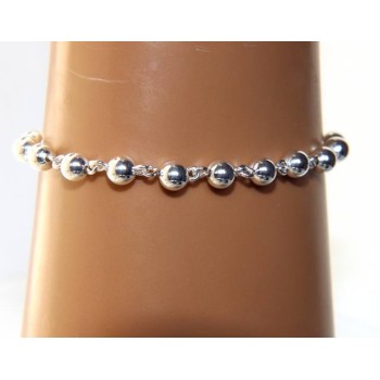 NSA|NALBORI bracelet silver 925 spheres 6 mm Marseillaise alternate