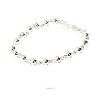 NSA|NALBORI bracelet silver 925 spheres 6 mm Marseillaise alternate