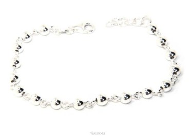 NSA|NALBORI silver bracelet 925 alternate 5 mm Marseille beads